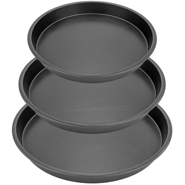 Southern Homewares 8 in., 9 in., 10 in. 3-Piece Round Baking Pan