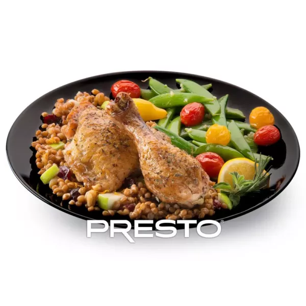 Presto Precise Plus 6 Qt. Black Stainless Steel Electric Pressure Cooker with Built-In Timer