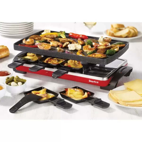 Starfrit Black Raclette/Party Indoor Grill Set