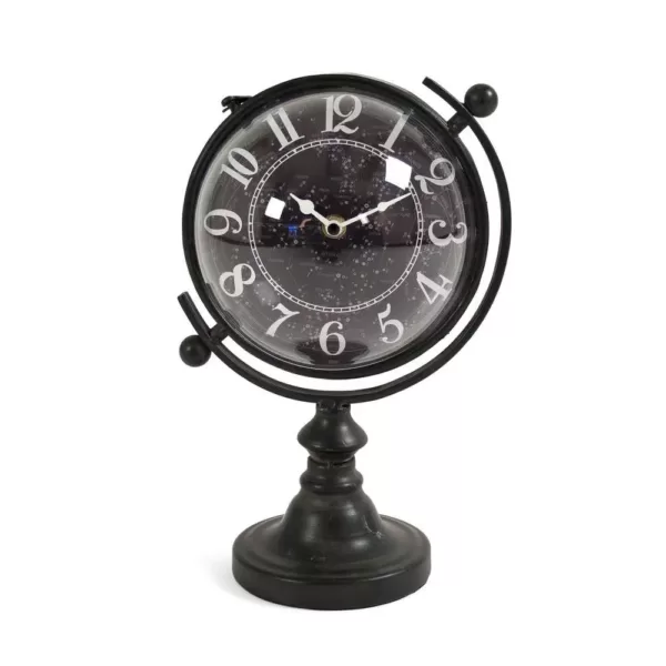 Zentique Constellation Designed Rotating Globe Shaped Table Clock