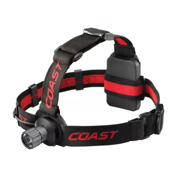 Coast HL40 300 Lumen LED Headlamp with Hardhat Compatibility