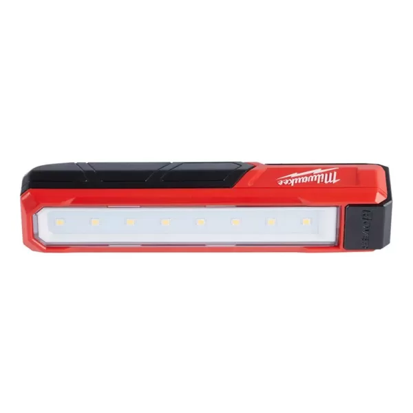 Milwaukee 445 Lumens LED Rover Rechargeable Pocket Flood Light with 700 Lumens LED Rechargeable Aluminum Flashlight