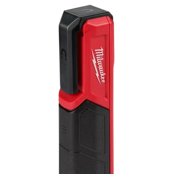 Milwaukee 445 Lumens LED Rover Rechargeable Pocket Flood Light with 475 Lumens LED Rechargeable Hard Hat Headlamp