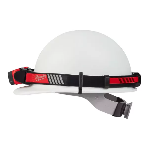 Milwaukee 600 Lumens LED USB Rechargeable 360-Degree Visibility Hard Hat Headlamp W/ Extra REDLITHIUM USB Battery