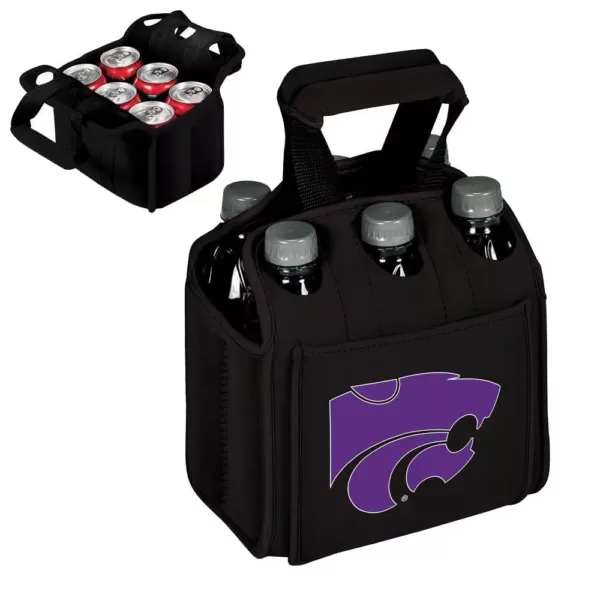 Picnic Time Kansas State University Wildcats 6-Bottles Black Beverage Carrier