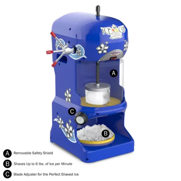 Great Northern 24 oz. in Blue Ice Cub Shaved Ice Machine