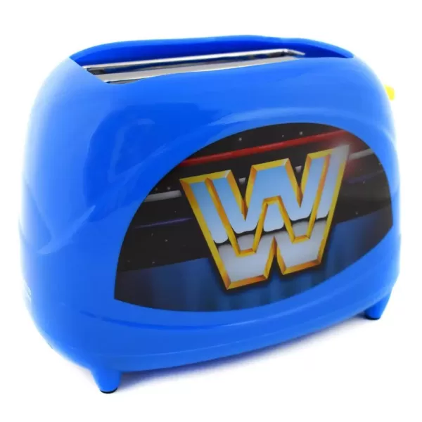 Uncanny Brands Blue WWE Retro Two-Slice Toaster -- 600 Watts