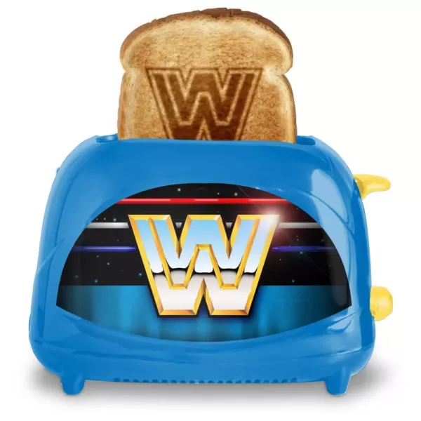 Uncanny Brands Blue WWE Retro Two-Slice Toaster -- 600 Watts