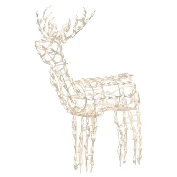 Brite Star 48 in. 105-Light LED Standing Buck Sculpture Wireframe