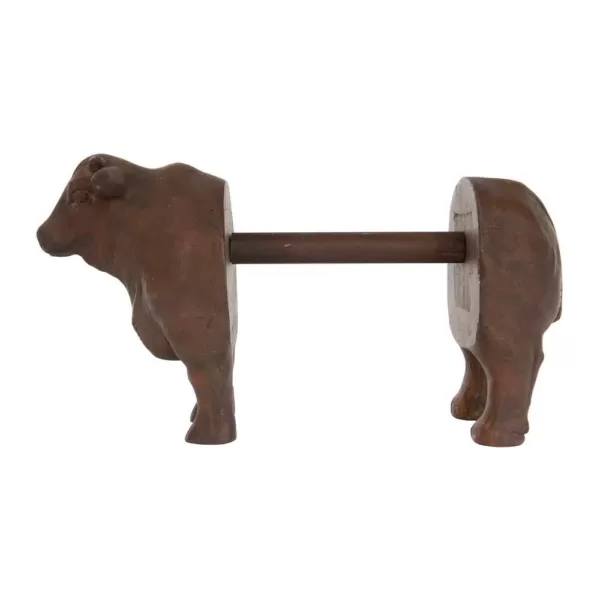 3R Studios Freestanding Brown Cow Shaped Paper Towel Holder