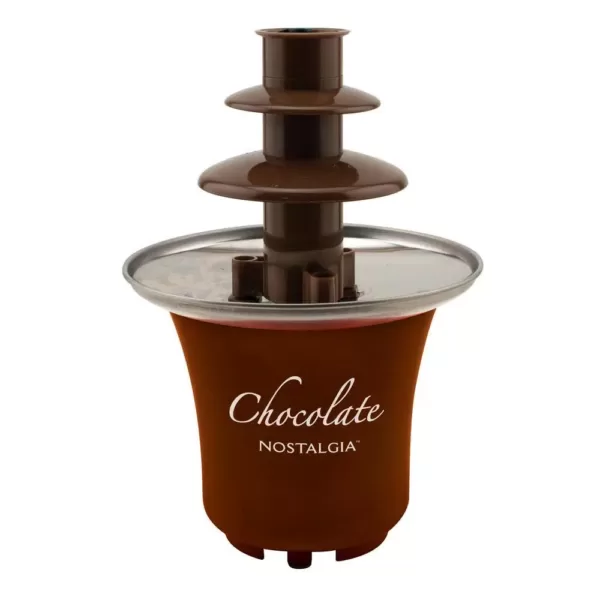 Nostalgia 3-Tier 0.5 lbs. Brown Chocolate Fondue Fountain