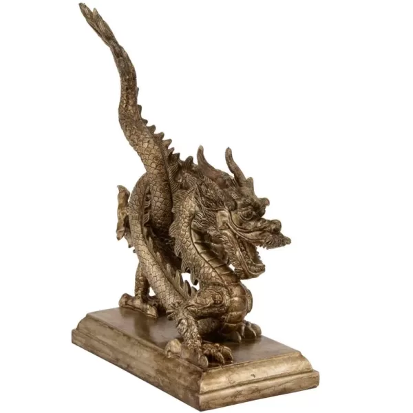 Oriental Furniture Oriental Furniture 11 in. Chinese Dragon Decorative Statue