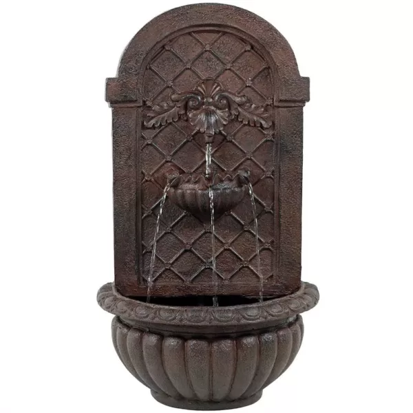 Sunnydaze Decor Venetian Iron Electric Powered Outdoor Wall Fountain