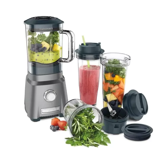 Cuisinart Hurricane 32 oz. 3-Speed Brushed Chrome Compact Juicing Blender