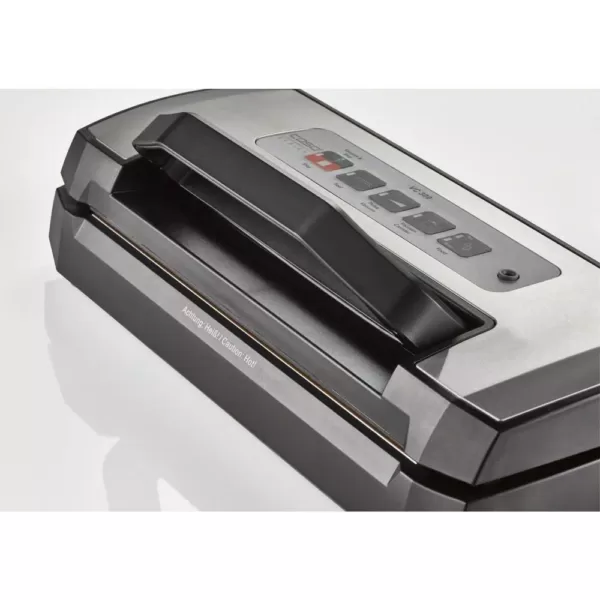 CASO VC 300 Brushed Black Stainless Steel Food Vacuum Sealer