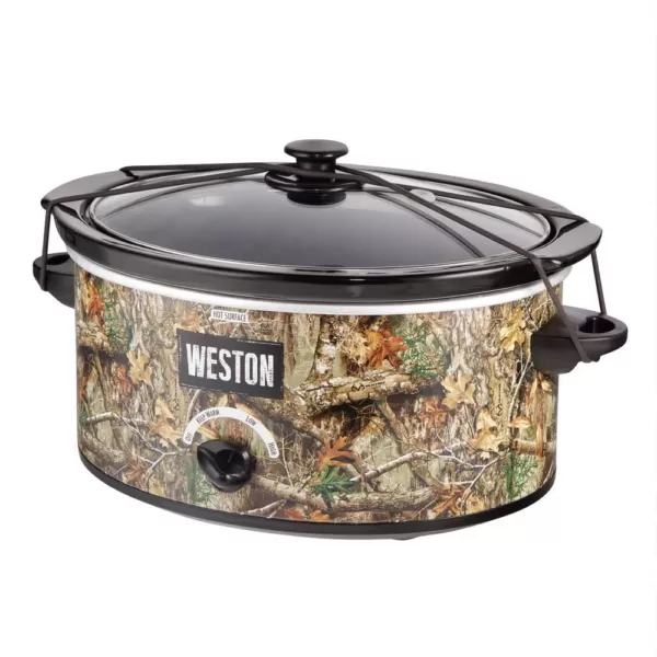 Weston Realtree Edge 5 Qt. Camouflage Slow Cooker with Lid Strap