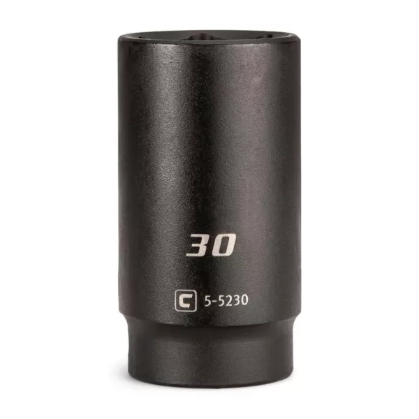 Capri Tools 1/2 in. Drive 30 mm 6-Point Metric Deep Impact Socket