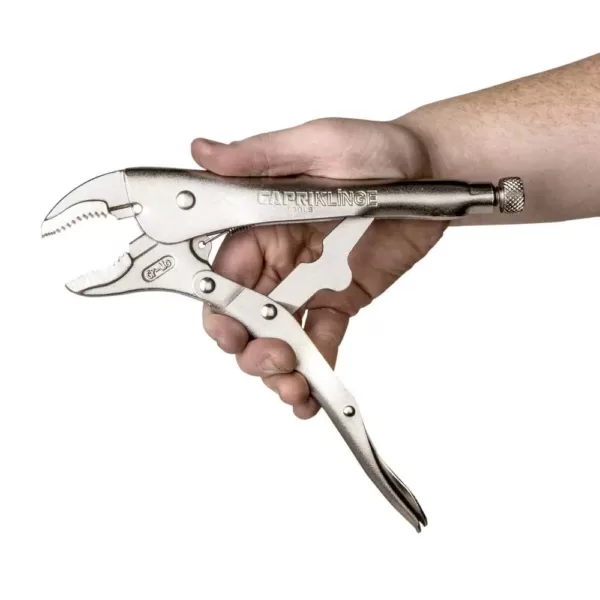 Capri Tools Klinge 10 in. Curved Jaw Locking Pliers with Wire Cutter