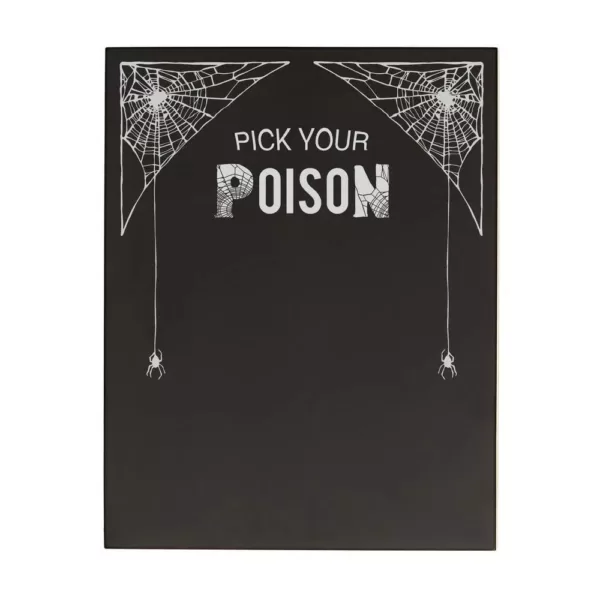 Cathy's Concepts 14 in. x 11 in. Pick Your Poison Printed Chalkboard Wall Art