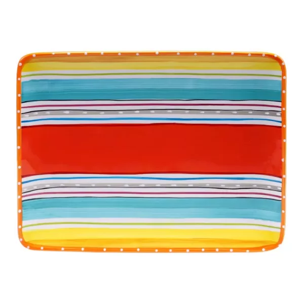 Certified International Mariachi Multi-Colored Rectangular Platter