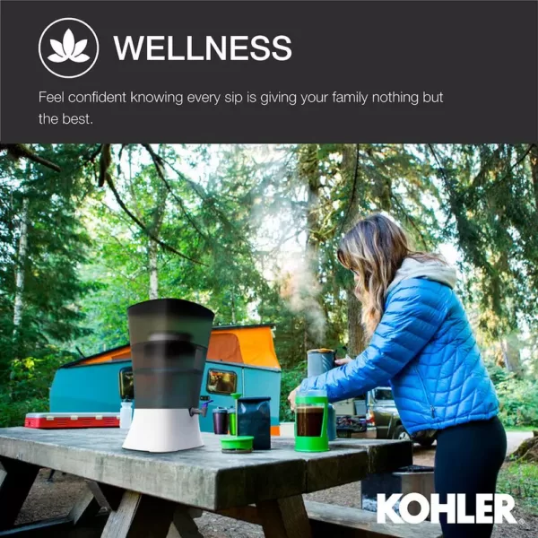 KOHLER Clarity Explore Recreational Water Filter Cartridge System in Charcoal Ombre