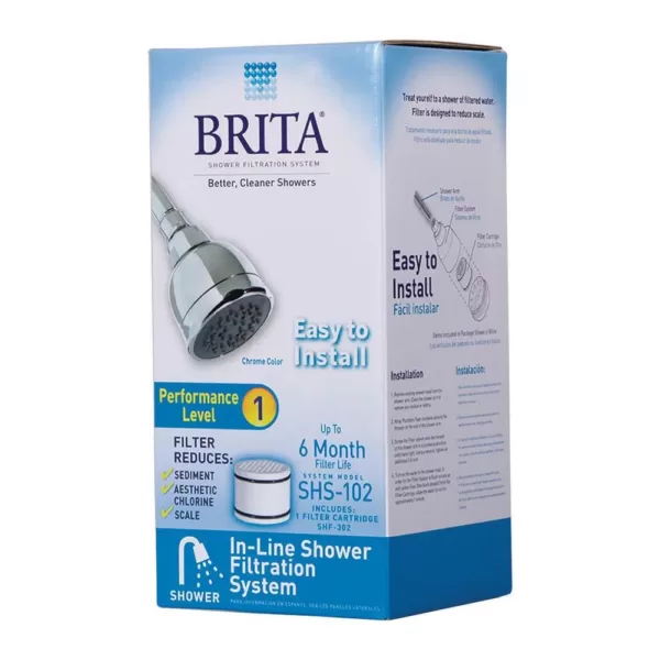 Brita In-Line Shower Filtration System - Chrome