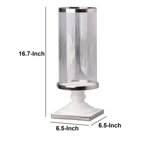 Benjara Admirably Modern Pedestal Candle Holder