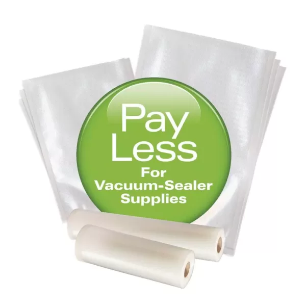 Hamilton Beach NutriFresh Clear Vacuum Sealer Bag Rolls 7-Roll Multi-Pack