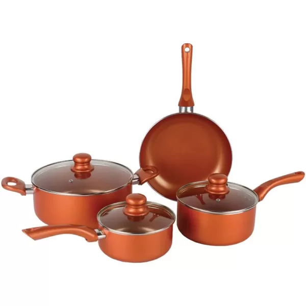 Brentwood Appliances 7-Piece Copper Nonstick Cookware Set in Copper