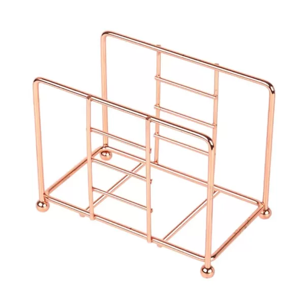 Creative Home Copper Plated Metal Napkin Holder Kitchen Table Tissue Dispenser, 5-1/2 x 3-1/4" x 4-3/8" H