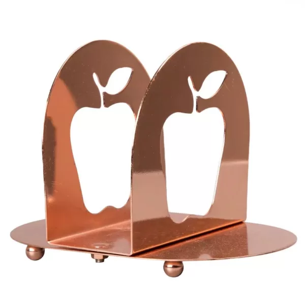 Creative Home Copper Plated Metal Napkin Holder Table Top Tissue Dispenser for Kitchen Dinning Table Decoration