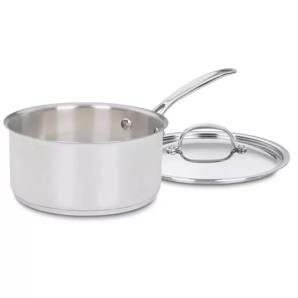 Cuisinart Chef's Classic 3 qt. Stainless Steel Sauce Pan with Glass Lid