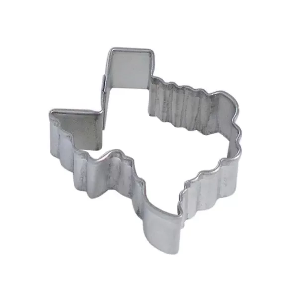 CybrTrayd 12-Piece Mini Texas Tinplated Steel Cookie Cutter & Cookie Recipe