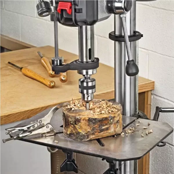 Delta 18 in. Floor Standing Drill Press with Worklight, Laser and 16-Speeds