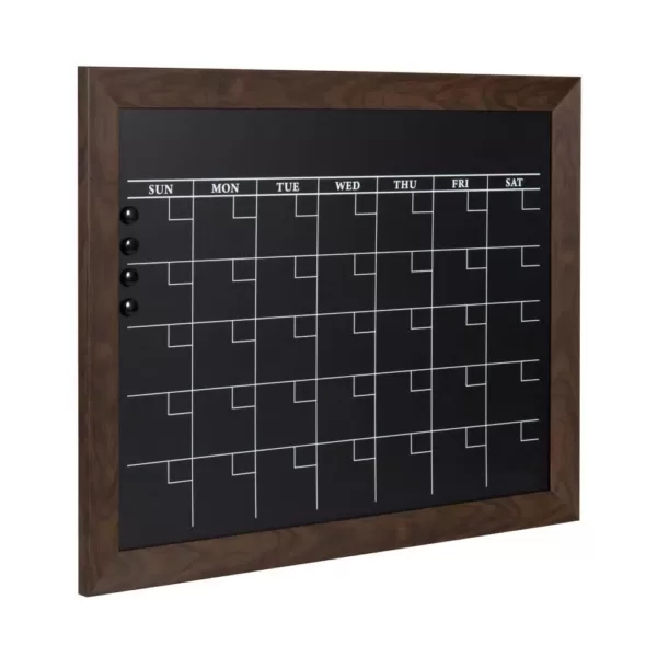 DesignOvation Beatrice Monthly Chalkboard Calendar Memo Board