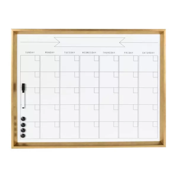 DesignOvation Calter Monthly Dry Erase Calendar Memo Board