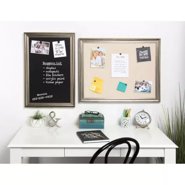 DesignOvation Macon Fabric Pinboard Memo Board