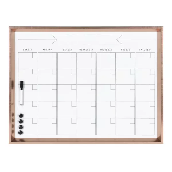 DesignOvation Calter Monthly Dry Erase Calendar Memo Board