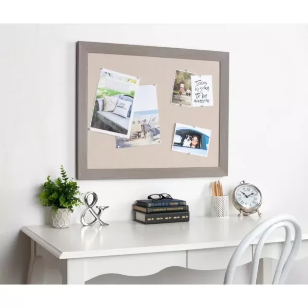 DesignOvation Beatrice Fabric Pinboard Memo Board