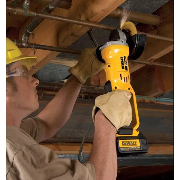 DEWALT 20-Volt MAX Cordless 4-1/2 in. to 5 in. Grinder, (2) 20-Volt 5.0Ah Batteries & Charger