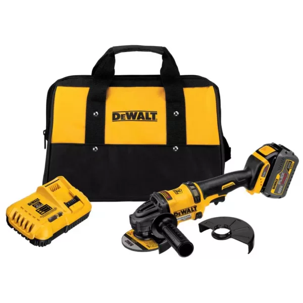 DEWALT FLEXVOLT 60-Volt MAX Cordless Brushless 4-1/2 in. Angle Grinder, (1) FLEXVOLT 9.0Ah & (1) FLEXVOLT 6.0Ah Battery