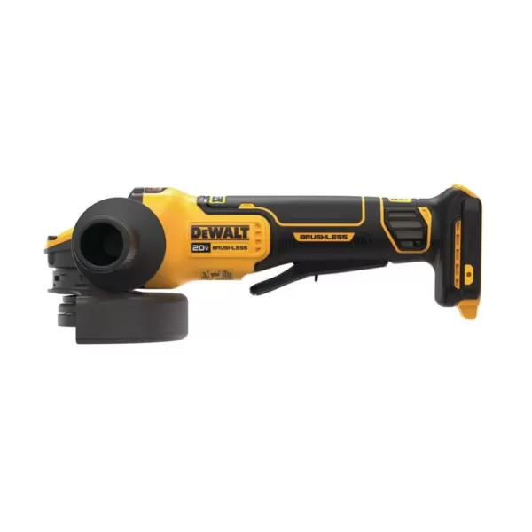 DEWALT 20-Volt MAX Cordless Brushless 4-1/2 to 5 in. Paddle Switch Angle Grinder with FLEXVOLT ADVANTAGE (Tool Only)