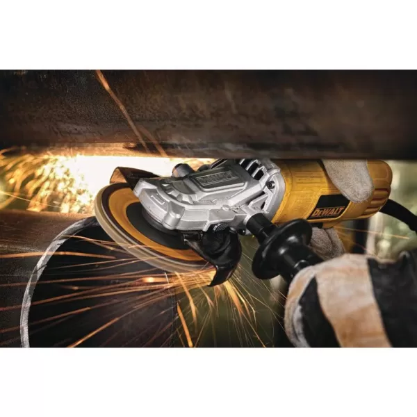 DEWALT 9 Amp Corded 4-1/2 in to 5 in. Flathead Small Angle Grinder