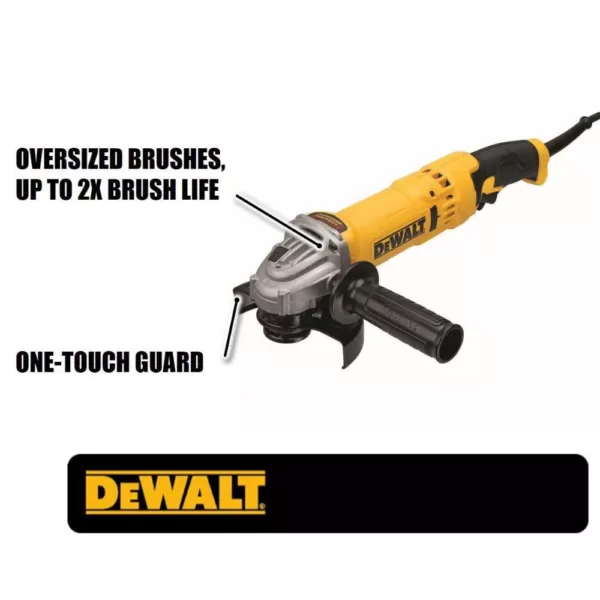 DEWALT 13-Amp Corded 4-1/2 in. - 5 in. High Performance Trigger Grip Angle Grinder