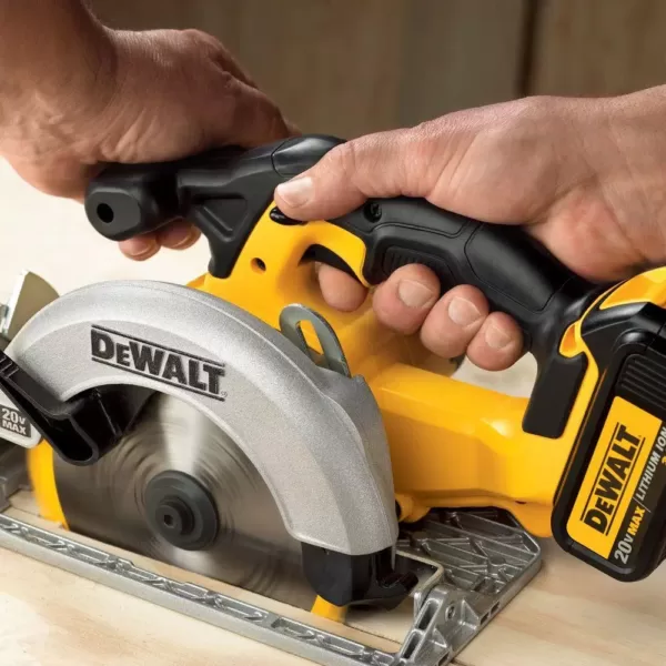 DEWALT 20-Volt MAX Cordless 6-1/2 in. Circular Saw with (1) 20-Volt Battery 5.0Ah & Charger