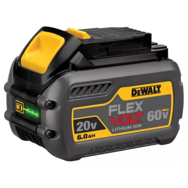 DEWALT FLEXVOLT 60-Volt MAX Cordless Brushless 6-1/2 in. Track Saw with (2) FLEXVOLT 6.0Ah Batteries