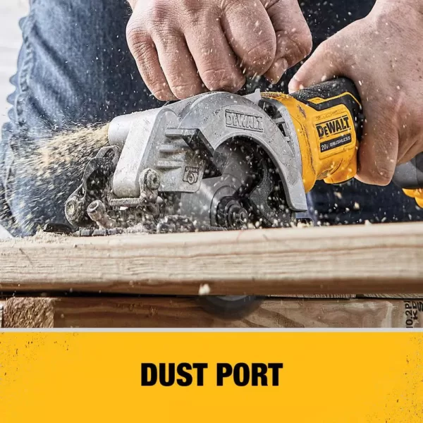 DEWALT ATOMIC 20-Volt MAX Cordless Brushless 4-1/2 in. Circular Saw with (1) 20-Volt Battery 3.0Ah & Charger