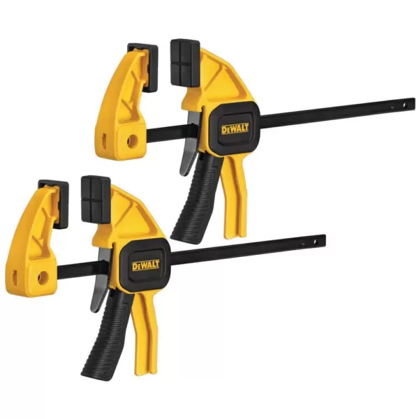 DEWALT 4.5 in. 35 lb. Trigger Clamps (2-Pack) w/1.5 in Throat Depth