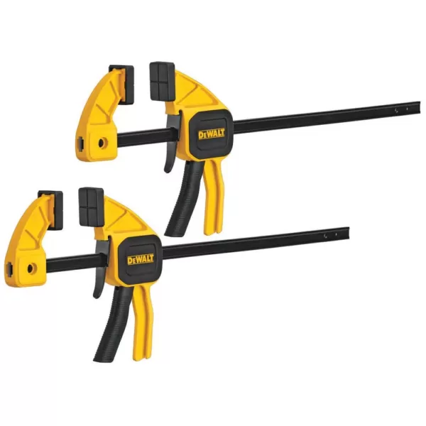 DEWALT 6 in. 100 lbs. Trigger Clamps (2-Pack) with 2.43 in Throat Depth