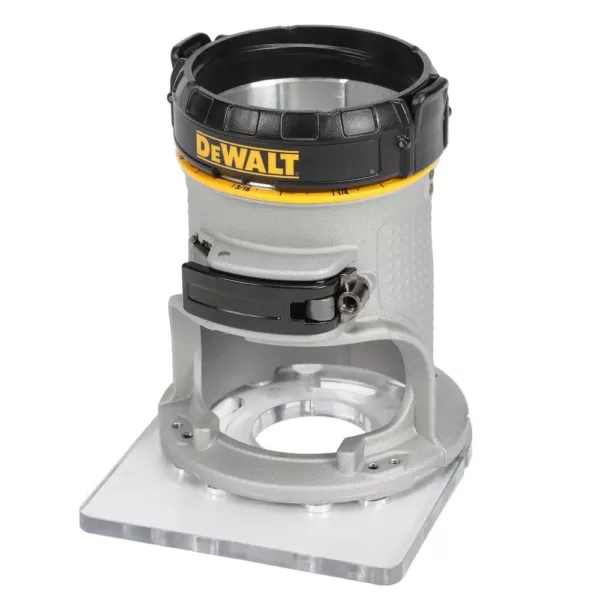 DEWALT 7 Amp Corded 1-1/4 Horsepower Compact Router with Plunge Base and Bag